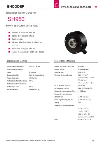 Ficha Técnica SH950 (ES)