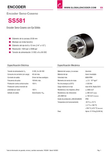 Ficha Técnica SS581 (ES)