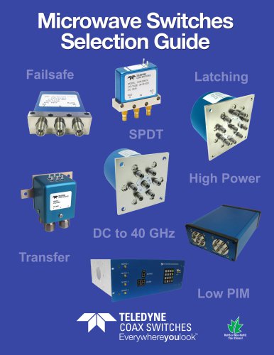 Microwave switches selection guide