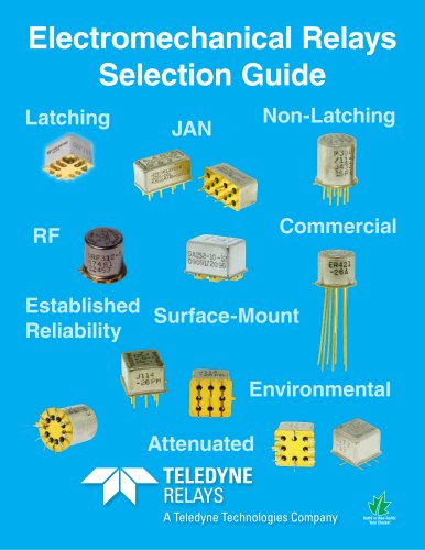 Teledyne Relays - Electromechanical Relays Selection Guide 