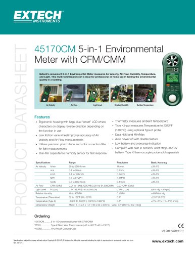 45170CM: 5-in-1 Environmental Meter