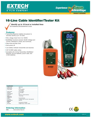 CT40: Cable Identifier/Tester