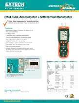 Pitot Tube Anemometer + Differential Manometer