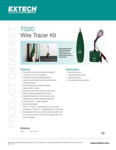 TG20: Wire Tracer Kit