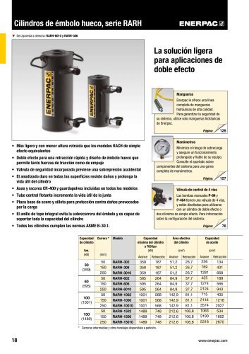 RARH-Series Hollow Plunger Cylinders