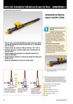 SERIE LSA ACTUADORES HIDRÁULICOS  DE PARO DE LÍNEA - 2