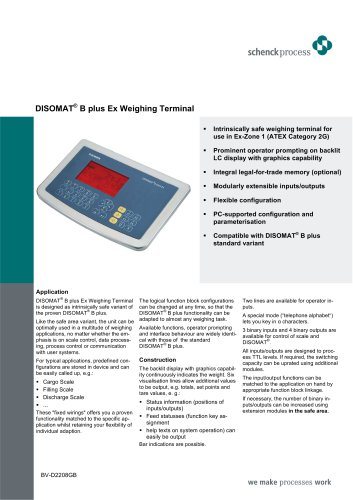 DISOMAT® B plus Ex, Zone 1