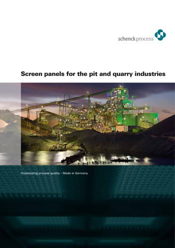 Screen panels for the pit and quarry industries