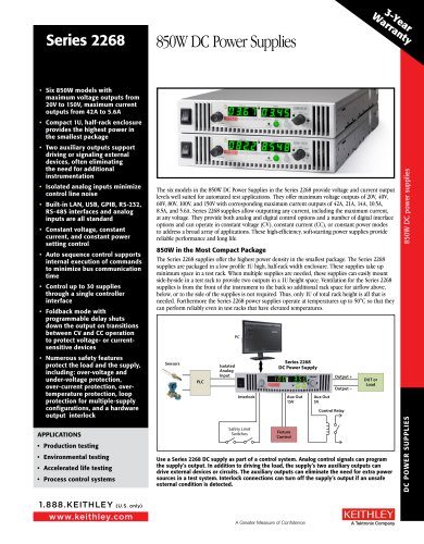 Series 2268 850W DC Power Supplies