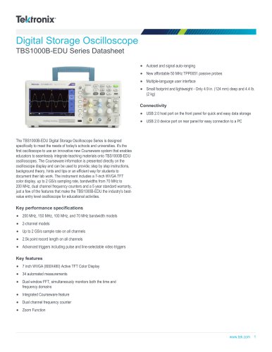 TBS1000B-EDU Series