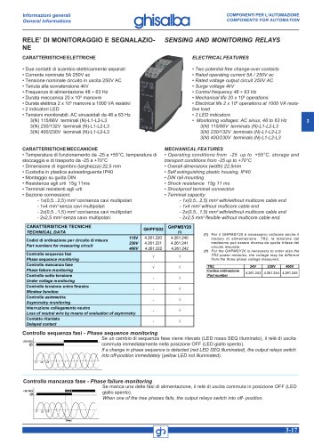 Sensing and monitoring relays