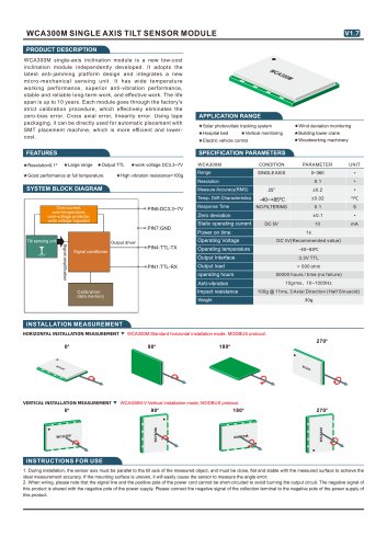 RION WCA300M SINGLE AXIS TILT SENSOR MODULE