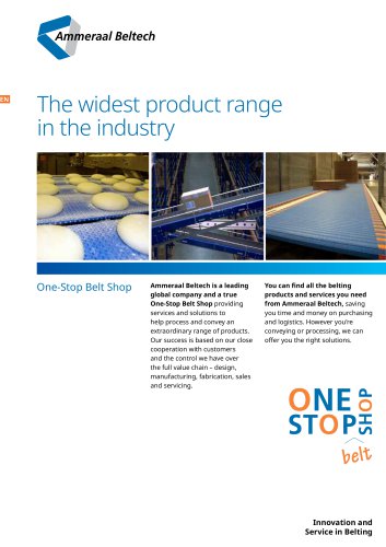 The widest product range in the industry