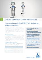 Filtro para alta presión CLEARPOINT ® HP - 1