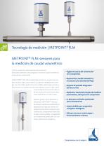 Medición del flujo de volumen con METPOINT FLM - 1