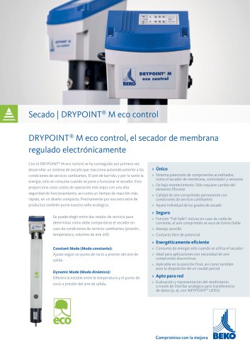 Sistema de secado DRYPOINT M eco control