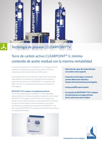 Torre de carbón activo CLEARPOINT V