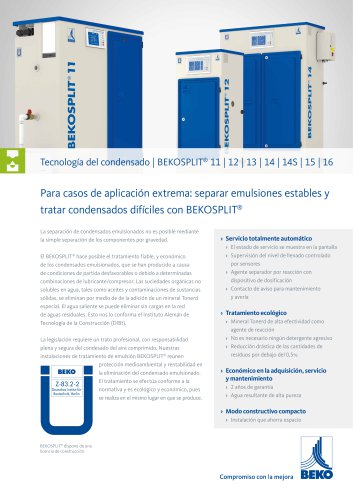 tratamiento condensados emulsionados BEKOSPLIT