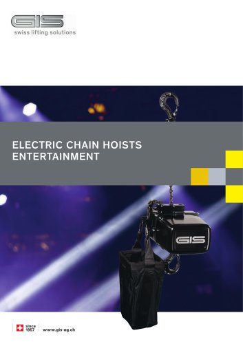 ELECTRIC CHAIN HOISTS ENTERTAINMENT