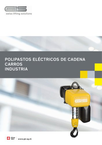 POLIPASTOS ELÉCTRICOS DE CADENA CARROS INDUSTRIA