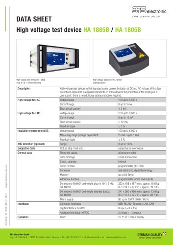 Hipot tester HA 1805B