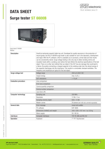 Surge tester ST 6600B