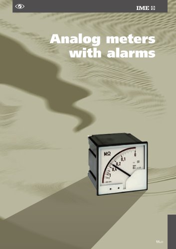 Analogue meters with alarms