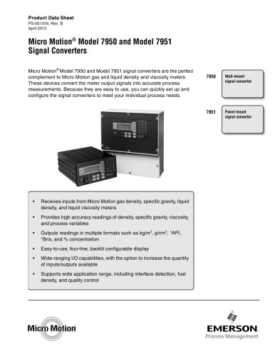 7950/7951 Signal Converters PDS