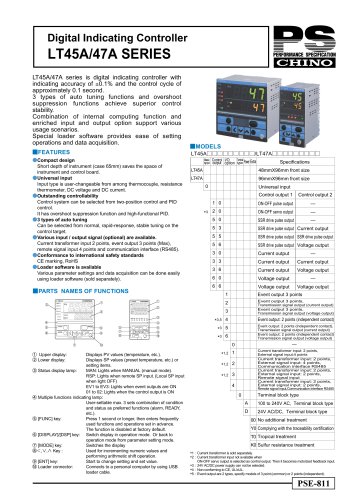 Digital Indicating Controller LT45A/47A SERIES