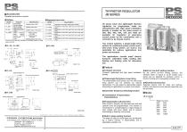 THYRISTOR REGULATORS Single-phase JB