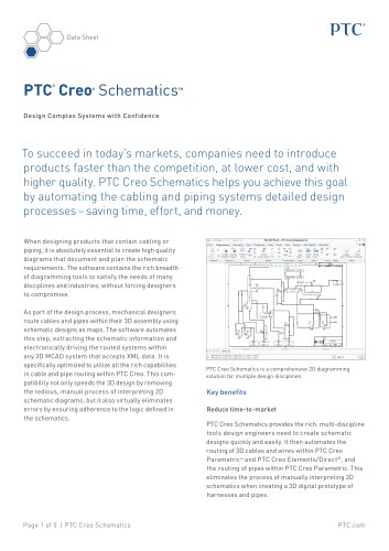 PTC ®  Creo ® Schematics ™