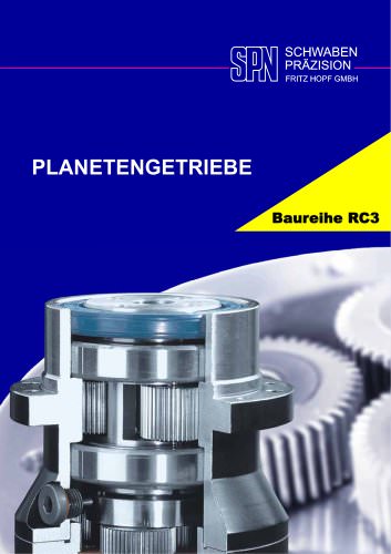 planetary gearboxes model range RC3