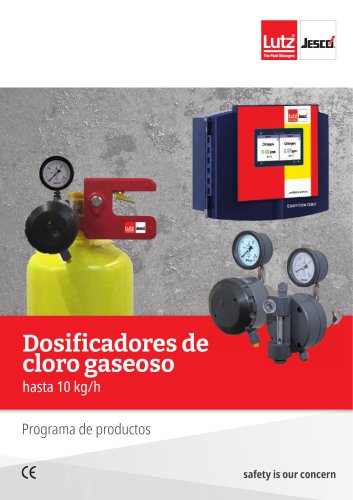 Dosificadores de cloro gaseoso hasta 10 kg/h