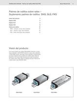 Patines de rodillos sobre raíles (suplemento patines de rodillos SNS R1822, SLS R1823, FXS R1854) - 3