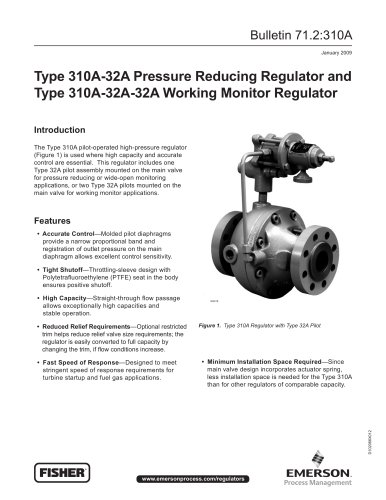 310A Pressure Reducing Regulator