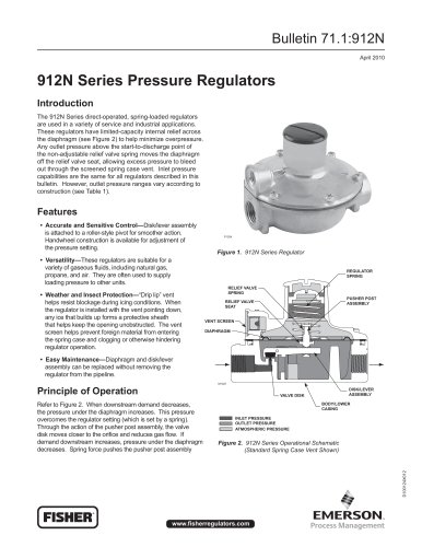 912N Series Pressure Regulators