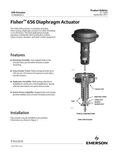 Fisher&trade; 656 Diaphragm Actuator