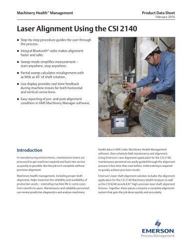 Laser Alignment Using the CSI 2140