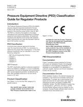 Pressure Equipment Directive (PED) Classification Guide for Regulator Products