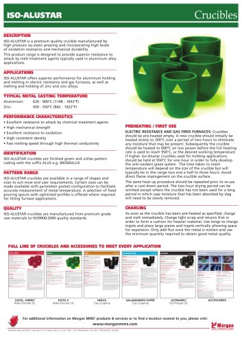 IsoAlustar Crucible Brochure