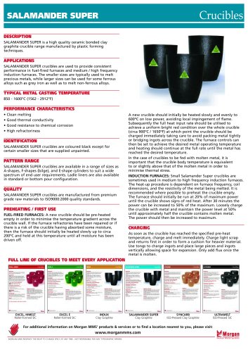 Salamander Crucible Brochure