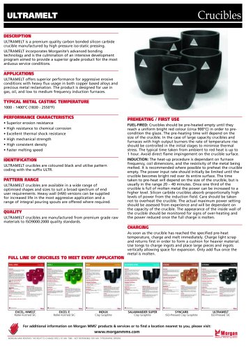 Ultramelt Crucible Brochure