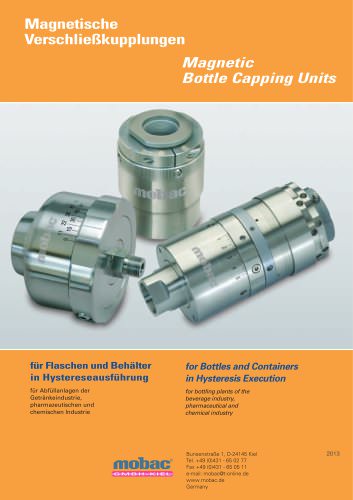 Magnetic Bottle Capping Units