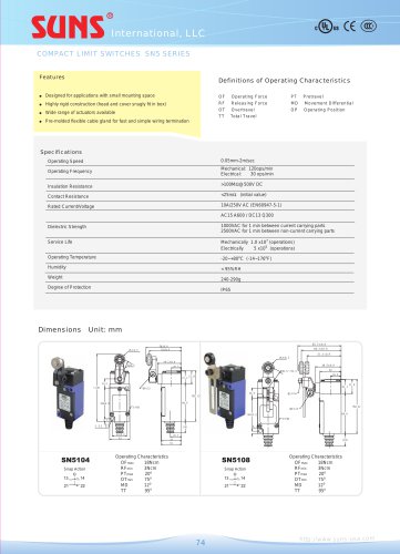 SN5 Compact Limit Switches