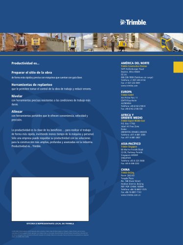 Construction Positioning Solutions Brochure - Spanish