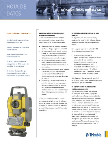 Trimble M3 Total Station Datasheet - Spanish