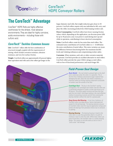 CoreTech HDPE Conveyor Rollers