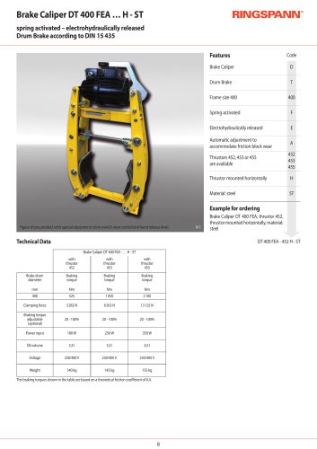 Datasheet DT 400 FEA &hellip; H - ST