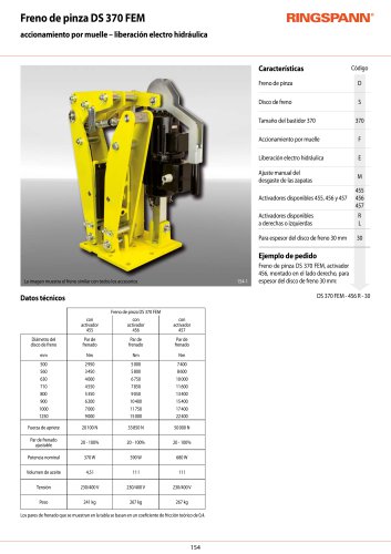 Hoja da datos DS 370 FEM
