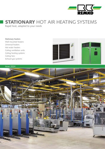 Stationary hot air heating systems